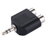 RCA 암-3.5mm 수 잭 오디오 Y 어댑터, 2 RCA 암-3.5mm, 2 RCA(AV) 암-3.5mm
