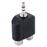 RCA 암-3.5mm 수 잭 오디오 Y 어댑터, 2 RCA 암-3.5mm, 2 RCA(AV) 암-3.5mm