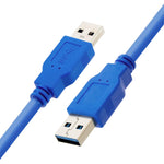 USB 3.0 A 타입 수컷-수컷 AM-AM 연장 케이블, 길이: 1.5m, 길이: 1.5m