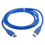 USB 3.0 A 타입 수컷-수컷 AM-AM 연장 케이블, 길이: 1.5m, 길이: 1.5m