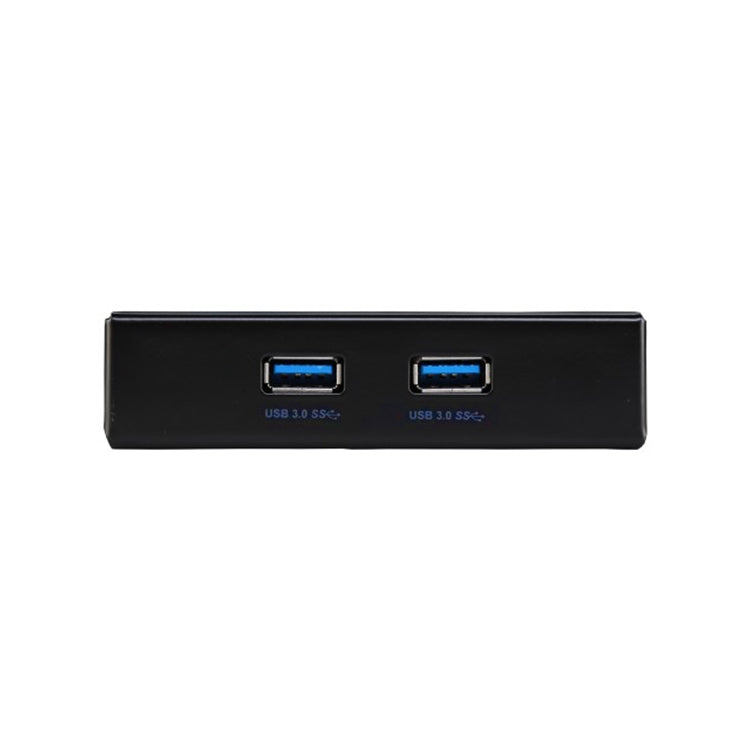 USB 3.0 전면 패널 플로피 디스크 베이 20핀 2포트 허브 브래킷 케이블, 2포트 USB 3.0 (블랙)