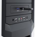 USB 3.0 전면 패널 플로피 디스크 베이 20핀 2포트 허브 브래킷 케이블, 2포트 USB 3.0 (블랙)