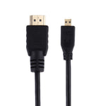 1.5m 마이크로 HDMI to HDMI 19핀 케이블, 1.4 버전, 3D 지원, HDMI 수컷, 3D 지원, 길이: 1.5m