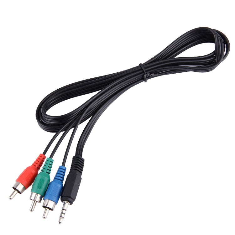 1.5m 잭 3.5mm RGB 컴포넌트 비디오 케이블, 3.5mm to 3 RCA, 길이: 1.5m