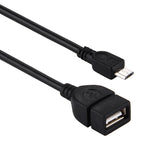 10cm USB A 암형 to 마이크로 USB 5핀 수형 어댑터 OTG 포함