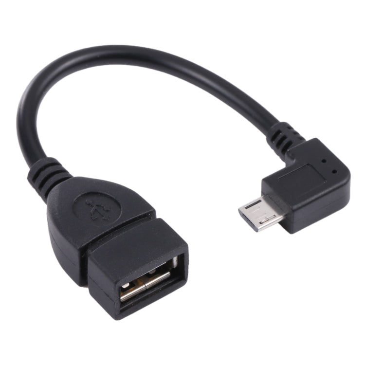 90도 마이크로 USB 수형 to USB 2.0 AF 어댑터 케이블 OTG 기능 포함, 갤럭시 / 노키아 / LG / 블랙베리 / HTC 원 X / 아마존 킨들 / 소니 엑스페리아 등용 (40cm)