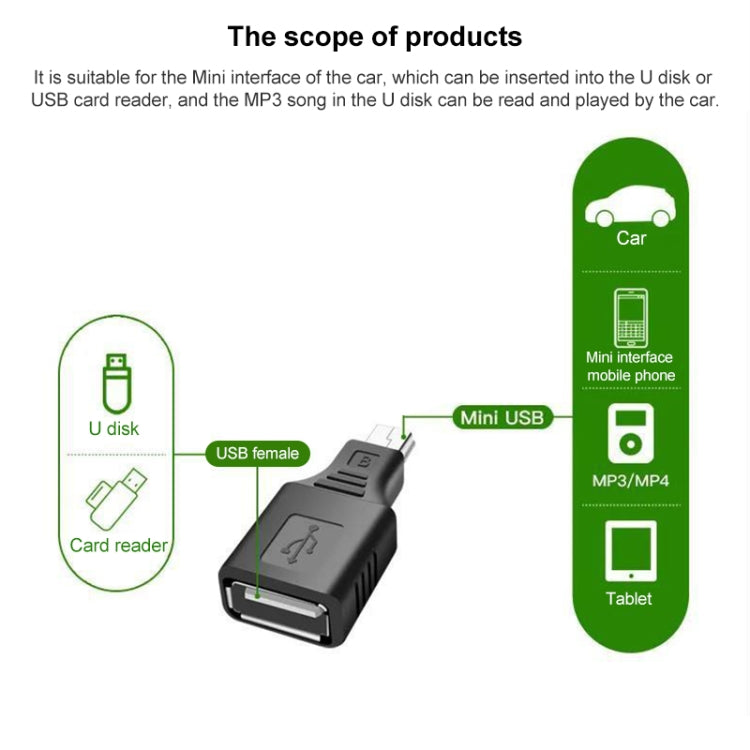 미니 USB 수 to USB 2.0 암 어댑터 OTG 기능 포함, USB 암
