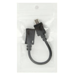 미니 USB 암컷 to 마이크로 USB 수컷 케이블 어댑터, 길이: 13cm