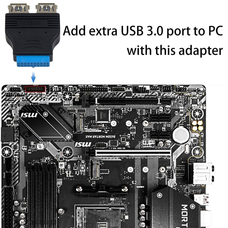 2 x USB 3.0 AF to 20핀 어댑터, 어댑터