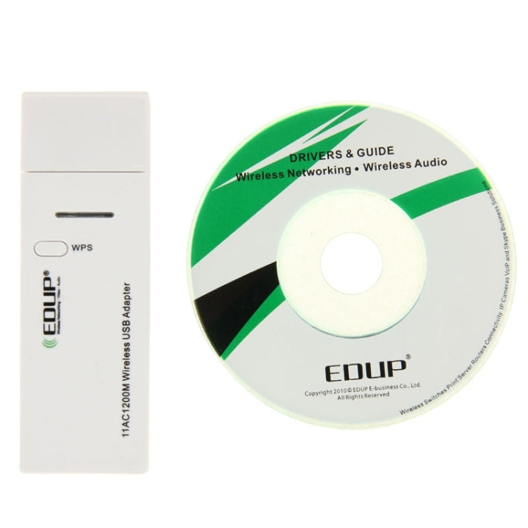 EDUP AC-1601 802.11AC 1200M 듀얼 밴드 USB 3.0 와이파이 무선 어댑터, AC-1601 1200Mbps