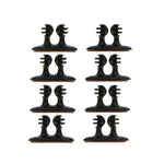 8 PCS DM-003 Car Cable Convenient Bundle Clip with Adhesive, DM-003(Black), DM-003(Beige)