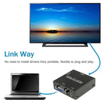 HD 1080P HDMI 미니 VGA to HDMI 스케일러 박스 오디오 비디오 디지털 변환기 어댑터 PC / HDTV용, HD 1080P