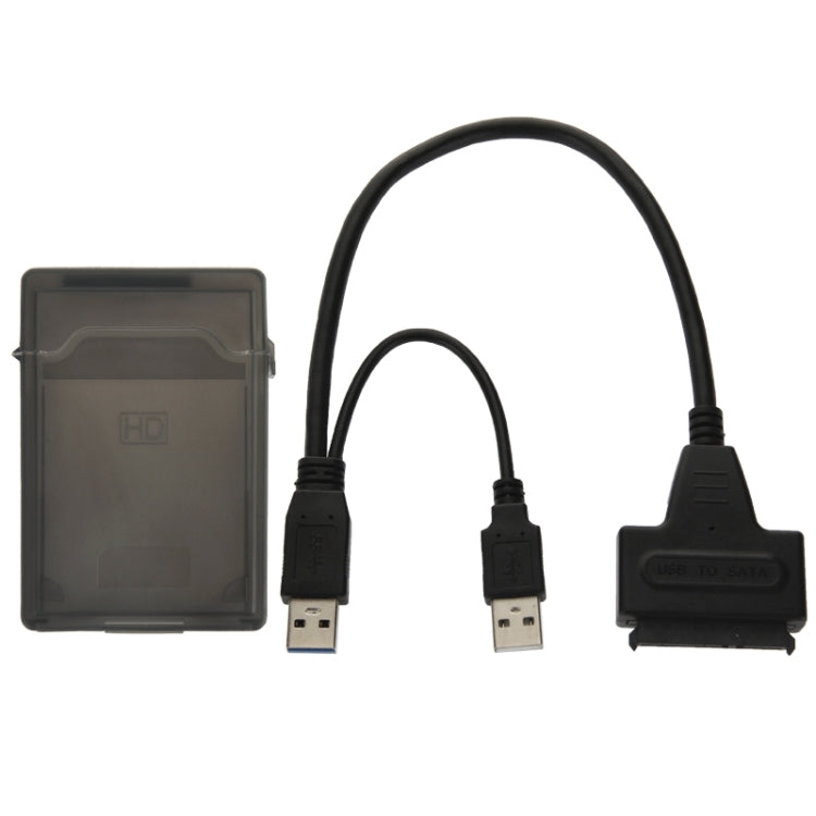 USB 2.0 / USB 3.0 to SATA 케이블 2.5인치 HDD 보호 박스 포함, 최대 4TB 지원 속도, USB 3.0 to SATA with USB(B)