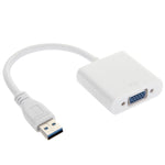 USB 3.0 to VGA 다중 디스플레이 어댑터 변환기 외장 비디오 그래픽 카드, USB 3.0