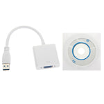 USB 3.0 to VGA 다중 디스플레이 어댑터 변환기 외장 비디오 그래픽 카드, USB 3.0