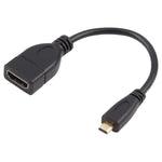 17cm 마이크로 HDMI 수컷 to HDMI 암컷 어댑터 케이블, 길이: 17cm