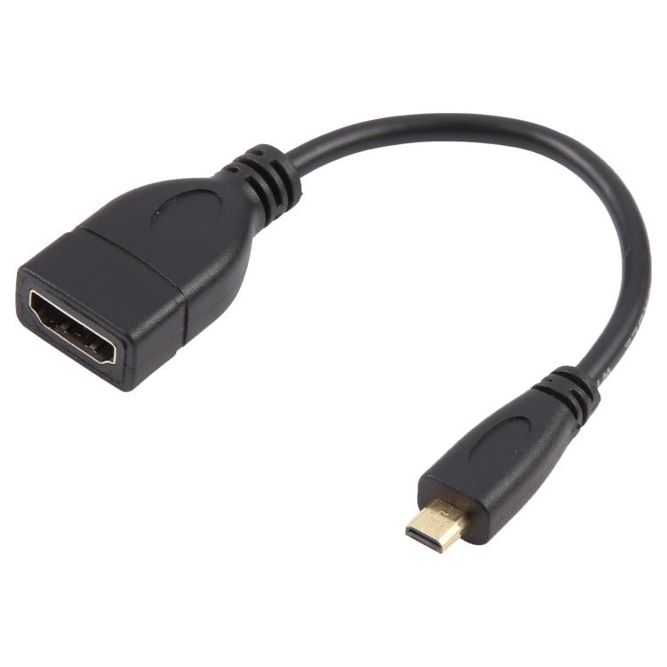 17cm 마이크로 HDMI 수컷 to HDMI 암컷 어댑터 케이블, 길이: 17cm