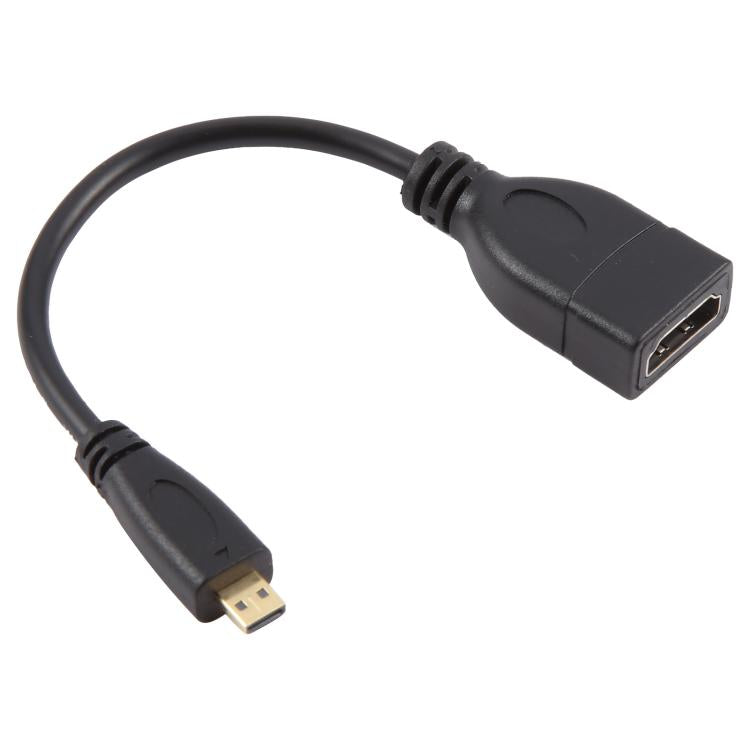 17cm 마이크로 HDMI 수컷 to HDMI 암컷 어댑터 케이블, 길이: 17cm