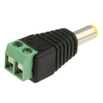 10개 녹색 수컷 DC 5.5 x 2.1mm 전원 커넥터, 5.5 x 2.1mm