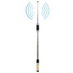 RH770 듀얼 밴드 144/430MHz 고이득 SMA-F 텔레스코픽 휴대용 라디오 안테나 워키토키용, 안테나 길이: 93cm