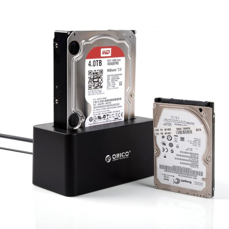 ORICO 6619US3 5Gbps 슈퍼 스피드 USB 3.0에서 SATA 하드 드라이브 도킹 스테이션 2.5인치 / 3.5인치 하드 드라이브용, 6619US3