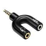 3.5mm 스테레오 수-3.5mm 헤드폰 및 마이크 암 스플리터 어댑터