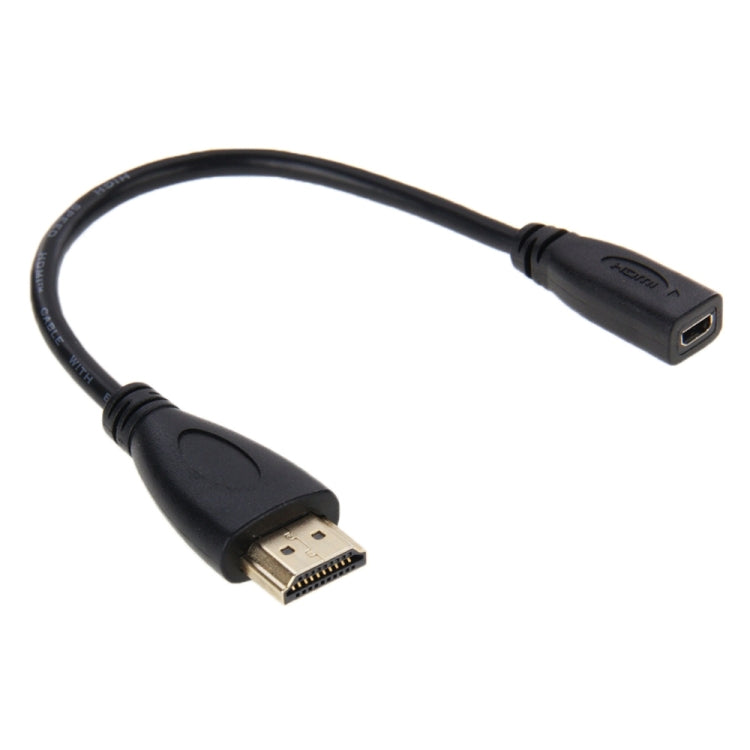 20cm HDMI 수-마이크로 HDMI 암 어댑터 케이블, HDMI-마이크로 HDMI
