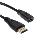 20cm HDMI 수-마이크로 HDMI 암 어댑터 케이블, HDMI-마이크로 HDMI
