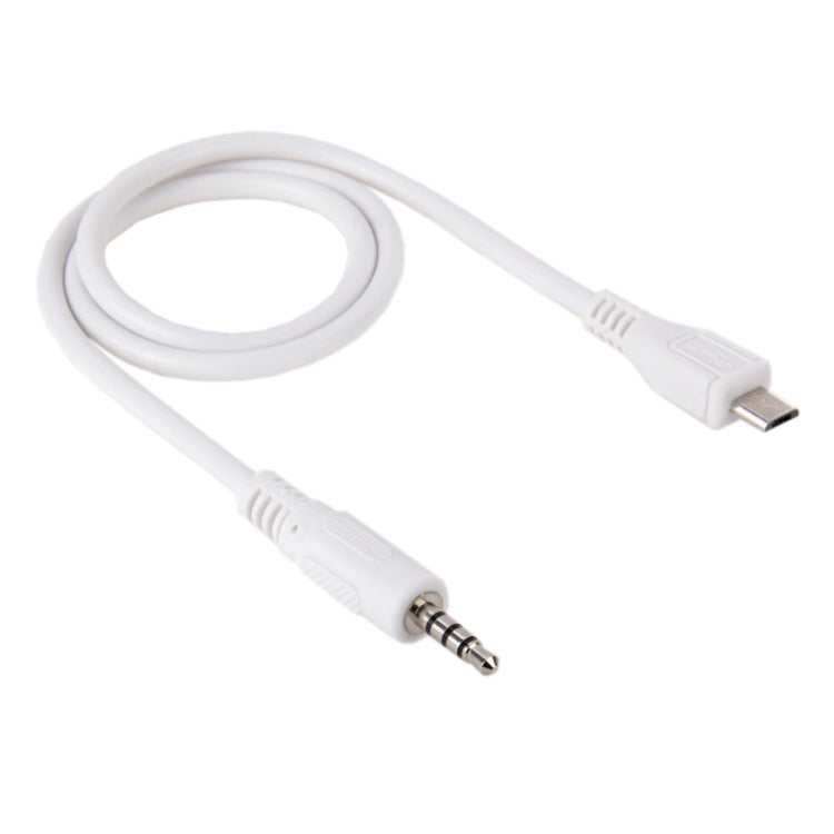 3.5mm 수-마이크로 USB 수 오디오 AUX 케이블, 길이: 약 50cm, 마이크로 USB 50cm
