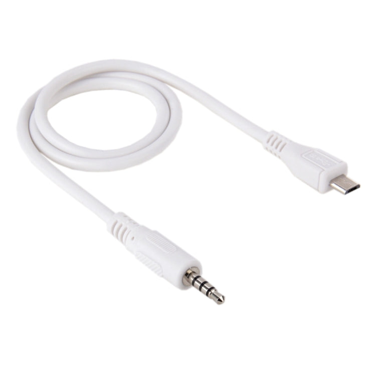 3.5mm 수-마이크로 USB 수 오디오 AUX 케이블, 길이: 약 50cm, 마이크로 USB 50cm