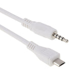 3.5mm 수-마이크로 USB 수 오디오 AUX 케이블, 길이: 약 50cm, 마이크로 USB 50cm