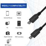 USB 2.0 수-2 마이크로 USB 수 케이블, 길이: 약 30cm, USB 2.0 AM-2 마이크로 USB