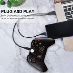 USB 2.0 수-2 마이크로 USB 수 케이블, 길이: 약 30cm, USB 2.0 AM-2 마이크로 USB