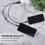 USB 2.0 수-2 마이크로 USB 수 케이블, 길이: 약 30cm, USB 2.0 AM-2 마이크로 USB