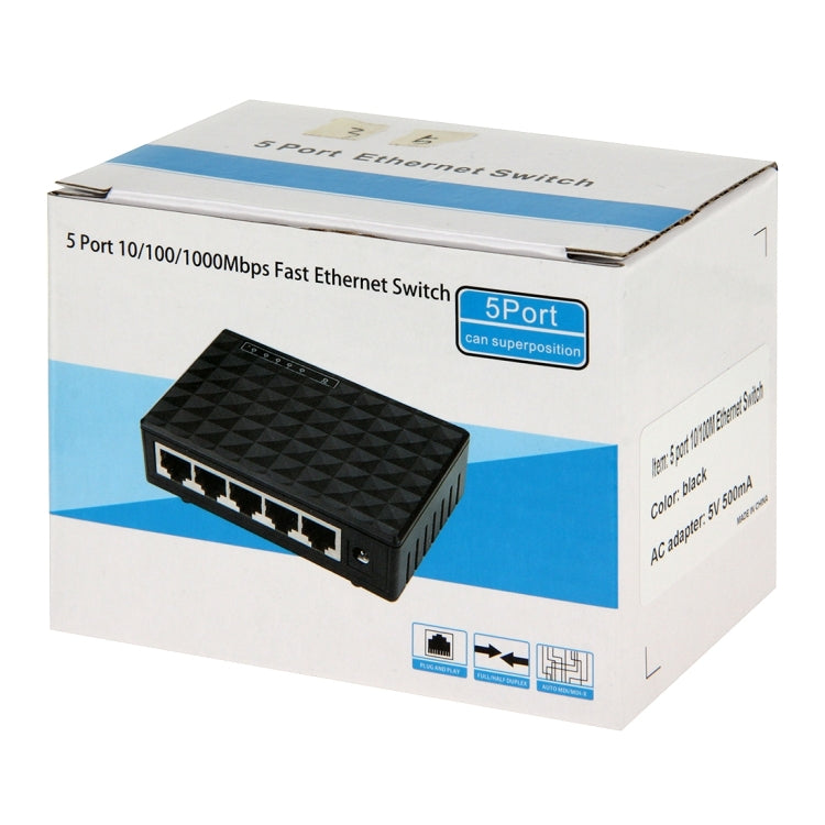 5포트 10/100/1000 Mbps 이더넷 데스크탑 스위치, 5포트 10/100/1000Mbps