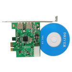 PCI 익스프레스-2포트 USB 3.0 PCI 어댑터 카드, 2포트 USB 3.0
