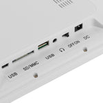 12인치 LED 디스플레이 멀티미디어 디지털 사진 액자 홀더 및 음악 및 영화 플레이어 포함, USB / SD / Micro SD / MMC / MS / XD 카드 입력 지원