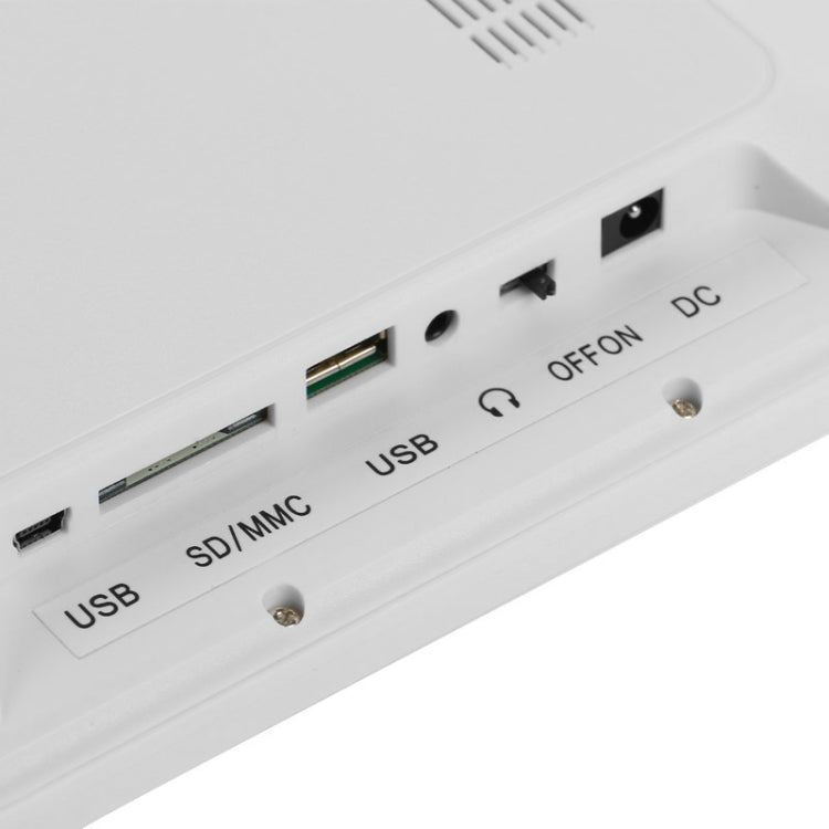 12인치 LED 디스플레이 멀티미디어 디지털 사진 액자 홀더 및 음악 및 영화 플레이어 포함, USB / SD / Micro SD / MMC / MS / XD 카드 입력 지원