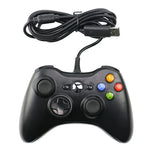 USB 2.0 유선 컨트롤러 게임패드 XBOX360용, 플러그 앤 플레이, 케이블 길이: 2.5m, XBOX360용, XBOX360용 (블랙)