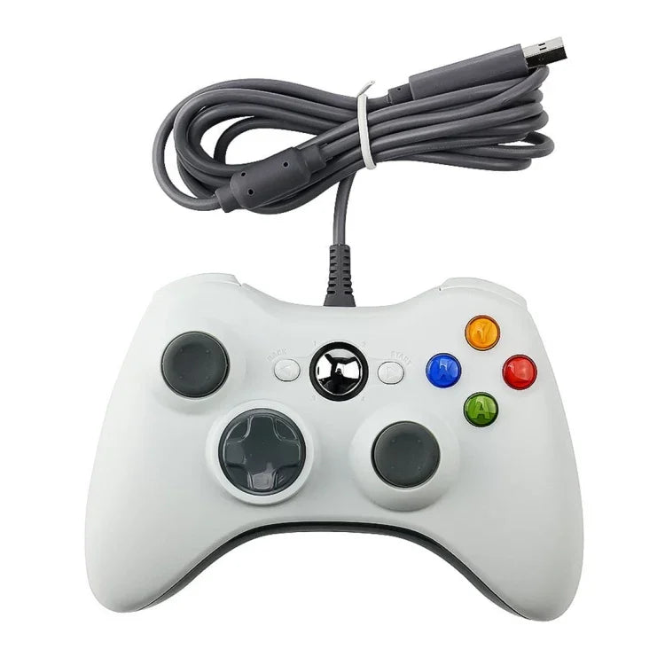 USB 2.0 유선 컨트롤러 게임패드 XBOX360용, 플러그 앤 플레이, 케이블 길이: 2.5m, XBOX360용, XBOX360용 (블랙)