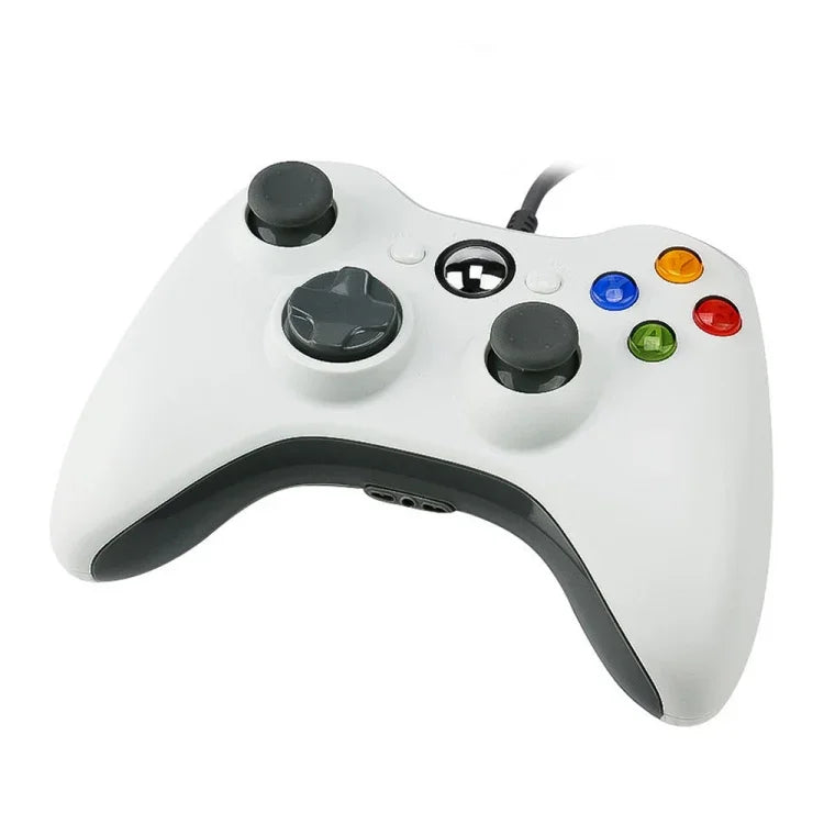 USB 2.0 유선 컨트롤러 게임패드 XBOX360용, 플러그 앤 플레이, 케이블 길이: 2.5m, XBOX360용, XBOX360용 (블랙)