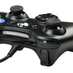 USB 2.0 유선 컨트롤러 게임패드 XBOX360용, 플러그 앤 플레이, 케이블 길이: 2.5m, XBOX360용, XBOX360용 (블랙)