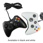 USB 2.0 유선 컨트롤러 게임패드 XBOX360용, 플러그 앤 플레이, 케이블 길이: 2.5m, XBOX360용, XBOX360용 (블랙)