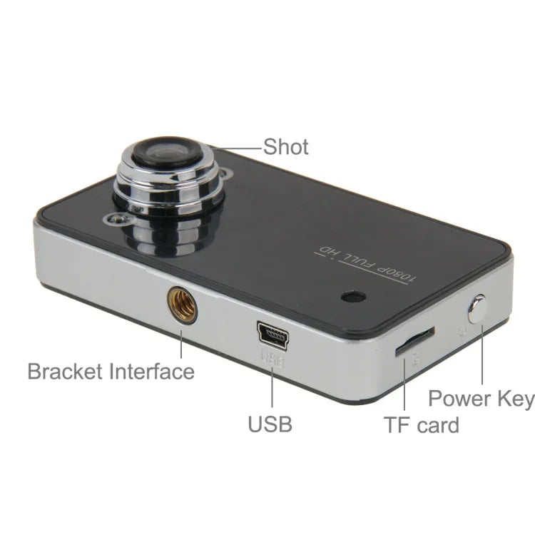 G200 720P VGA 2.4인치 LCD 화면 자동차 DVR 레코더, 100도 광각, 루프 녹화 / 모션 감지 지원, G200