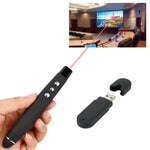 PP-1000 멀티미디어 프레젠테이션 리모컨 파워포인트 클릭커 2.4GHz RF 레이저 포인터 USB 수신기 포함