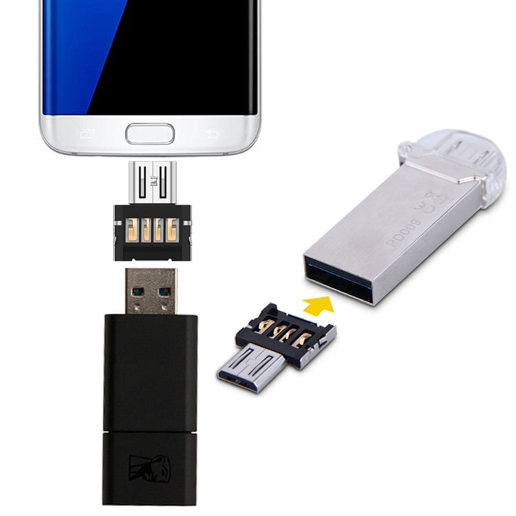 미니 안드로이드 스타일 마이크로 USB OTG USB 드라이브 리더기