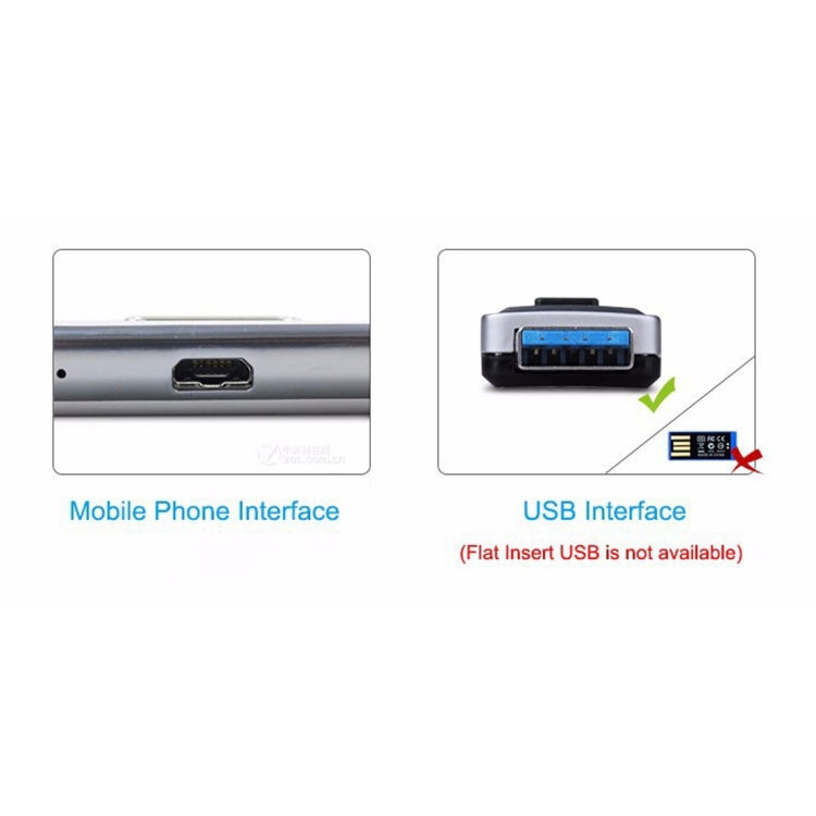 미니 안드로이드 스타일 마이크로 USB OTG USB 드라이브 리더기