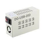 60W 12A 20 USB 포트 고속 충전 스테이션 여행용 데스크탑 충전기 전원 어댑터