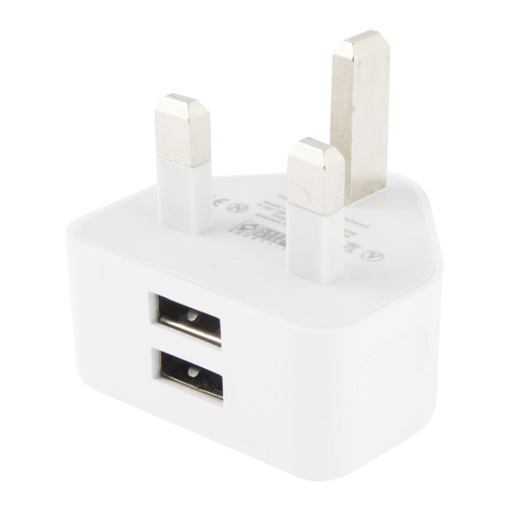 영국 플러그 5V 2.1A 듀얼 포트 USB 충전 어댑터
