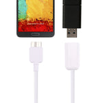 21cm 마이크로 USB 3.0 수컷 to USB 2.0 암컷 OTG 변환 어댑터 케이블